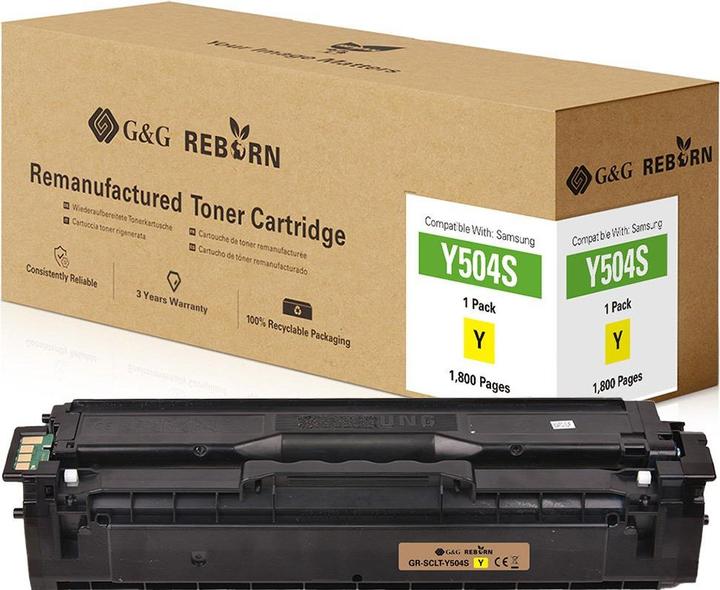 Produktbild G&G Toner ersetzt Samsung Y504S Kompatibel Gelb 1800 Seiten Reborn remanufactur