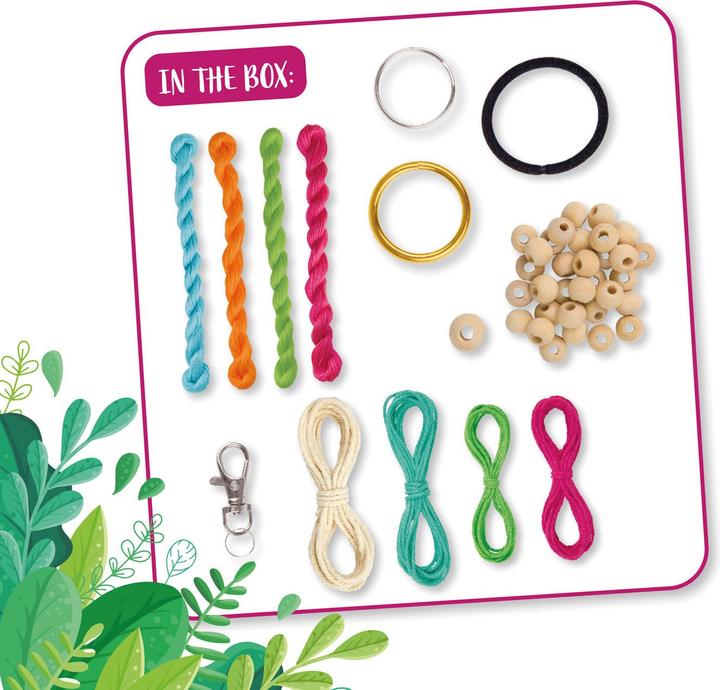 Actual product image Lena Eco Macramé© Jewellery, FSC RECYCLED, folding box