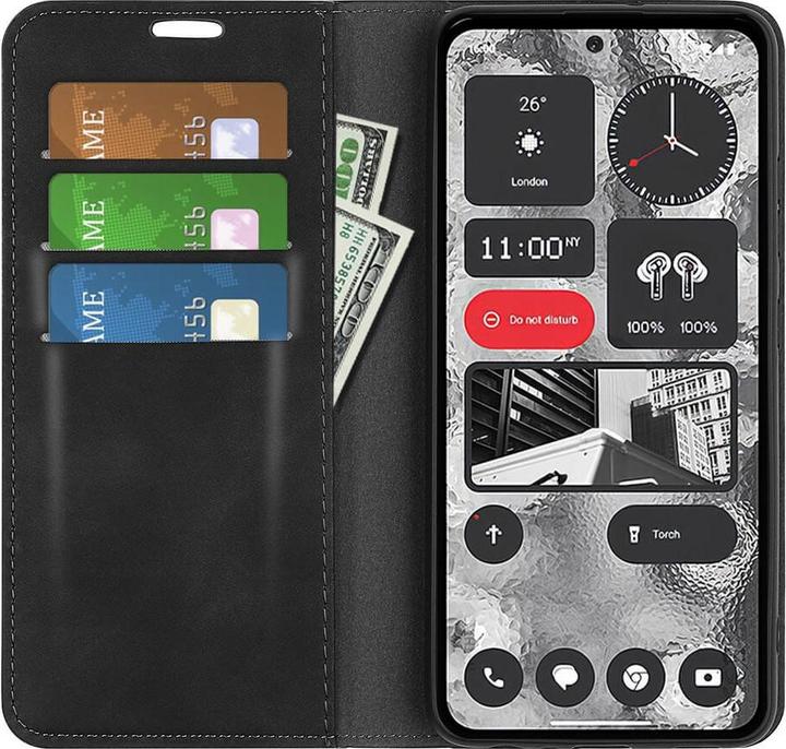 Immagine prodotto Cover-Discount Nothing Phone (2) - Custodia Flip Stand cover nera (Nothing Phone (2))