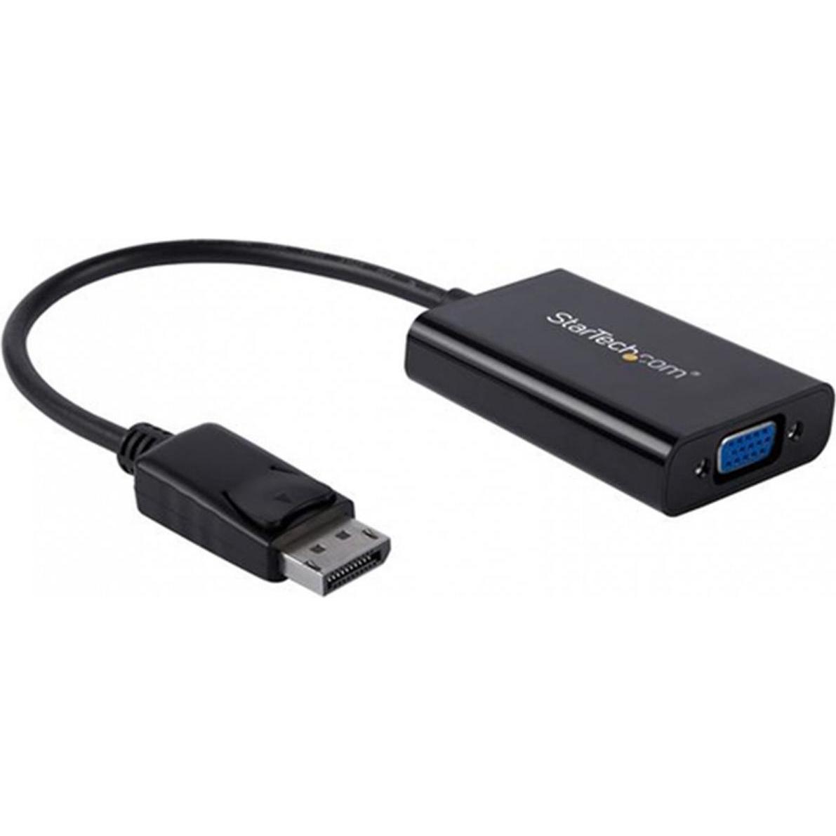 StarTech DP zu (VGA, Klinkenbuchse, 6.70 cm), Data + Video Adapter, Schwarz