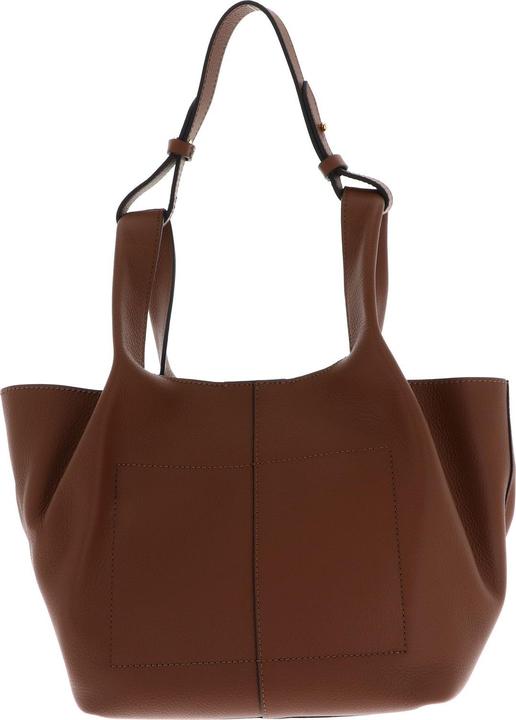 Actual product image Coccinelle Beat Shopping Double Grainy Leather Handbag