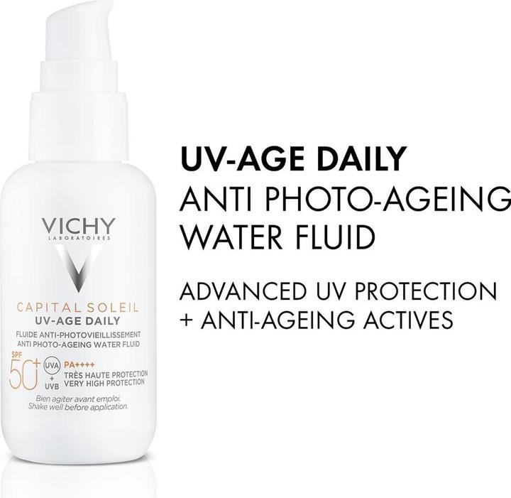 Actual product image Vichy Capital Soleil Fluid UV-AGE (Sun cream face, SPF 50+, 40 ml)