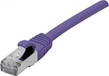 Image du produit Exertis Connect Câble patch CAT. 6A, F/UTP, PoE, LSZH, violet, 1,0 m Câble patch blindé avec protection de l'ergot (F/UTP, CAT6a, 1 m)