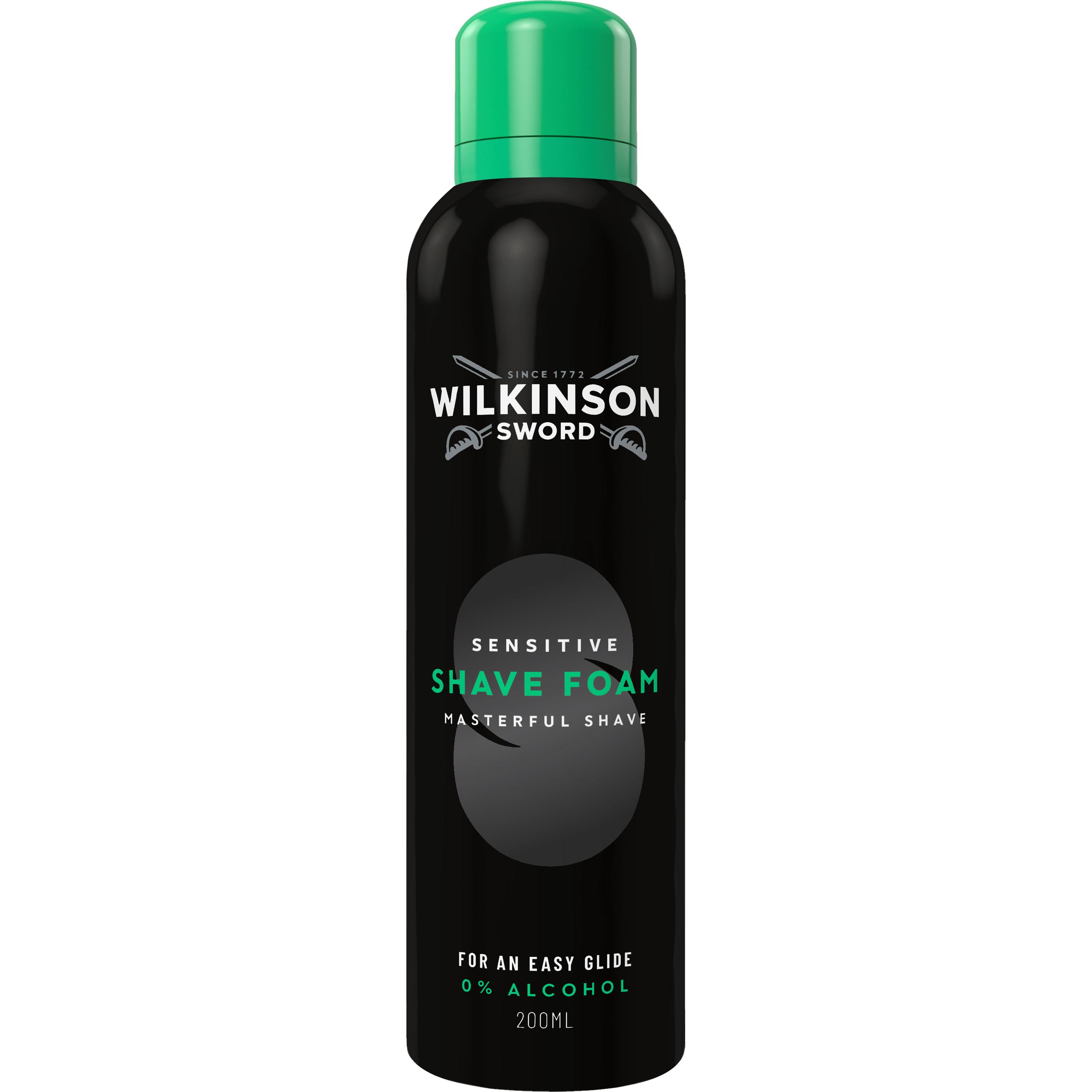 Wilkinson, Scheerschuim + Scheergel, Scheerschuim Sensitive 200 ml (200 ml, Scheerschuim)