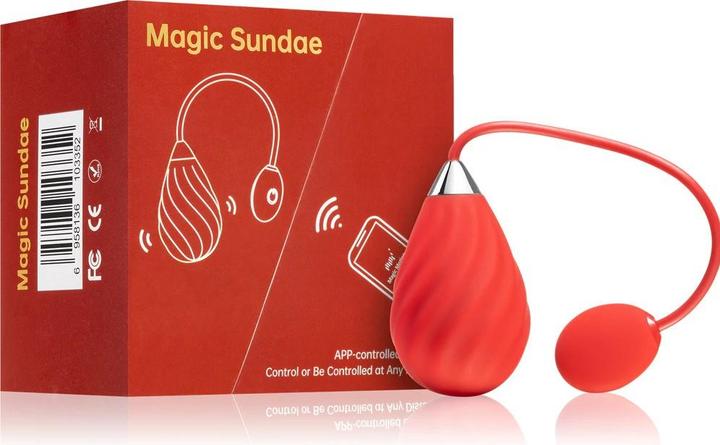 Produktbild Magic Motion Magic Sundae App Controlled Love Egg Red