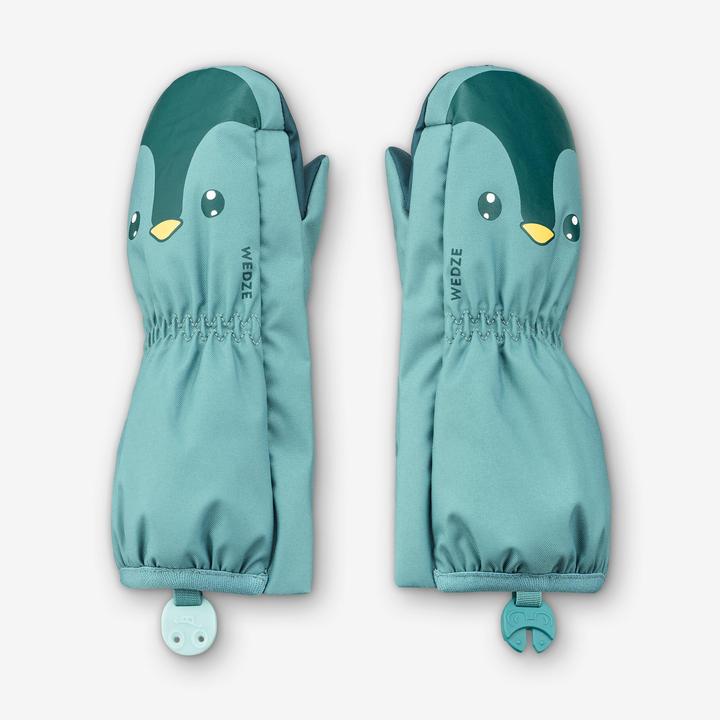 Produktbild Wedze Skihandschuhe Fäustlinge Baby - 500 Lugiklip blau (2)