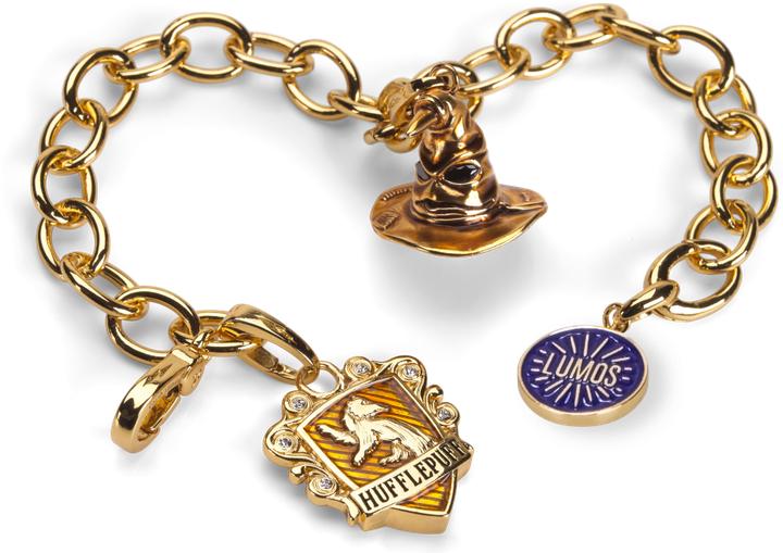 Produktbild Noble Collection Harry Potter - Lumos Hufflepuff Talisman Bracelet (20 cm, Metall)