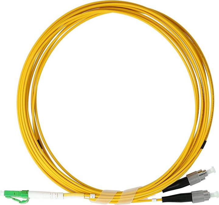 Actual product image BlueOptics Duplex fibre optic patch cable LC-APC/FC-APC singlemode 15 metres (15 m)