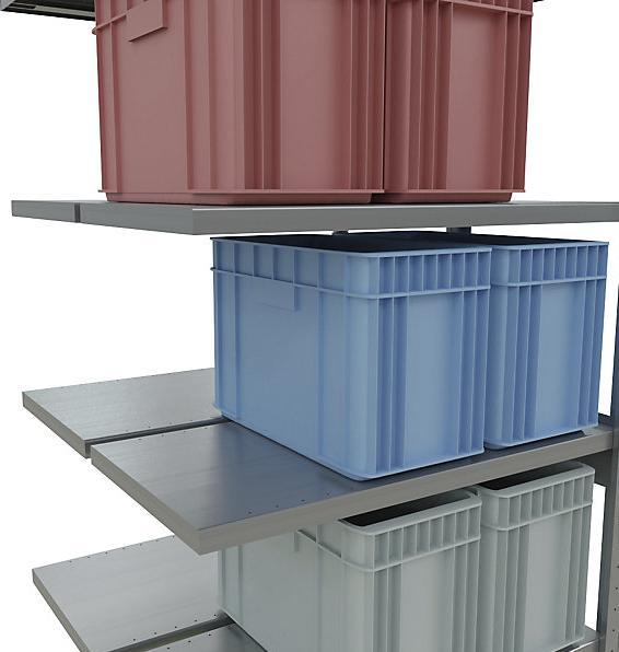 Actual product image eurokraft pro Boltless shelving, double row