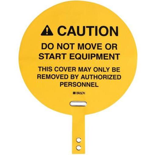 Brady, Etiketten, Sicherheitsabdeckung für Lenkräder, PVC beschichtetes Gewebe, Gelb, Durchmesser 406.40 mm, B