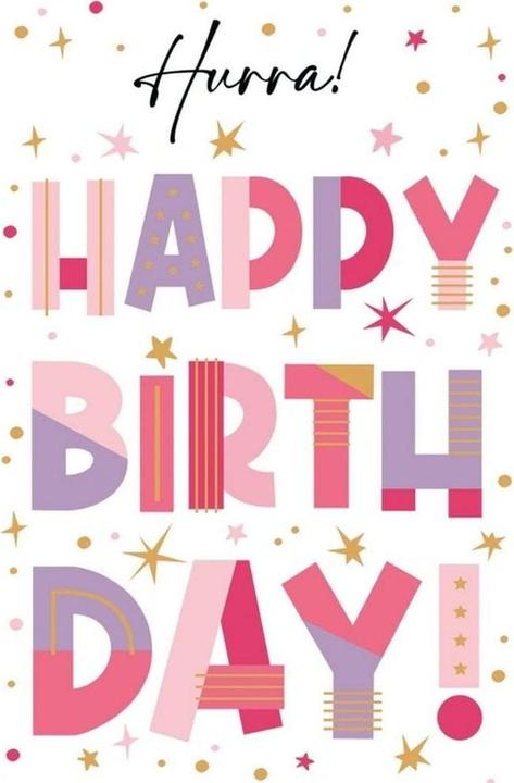 Image du produit ABC Glückwunschkarte Geburtstag 12.5 x 17.6 cm (1 pcs)