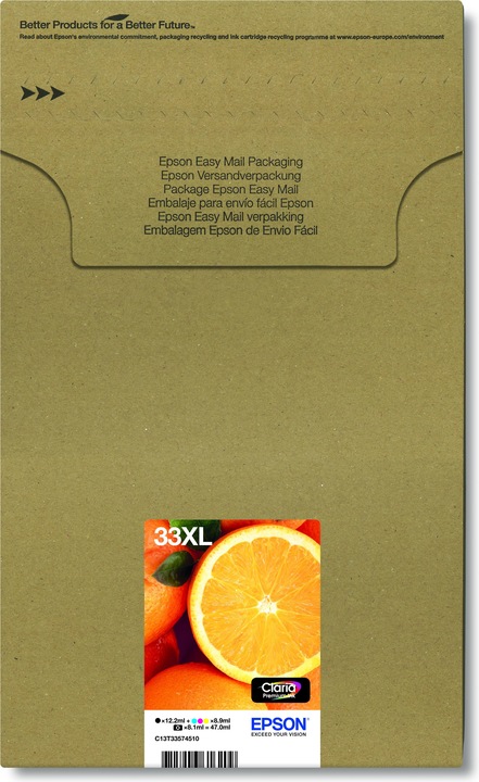 Produktbild Epson Multipack 5-colours 33XL Claria Premium Ink EasyMail (M, BK, Y, C)