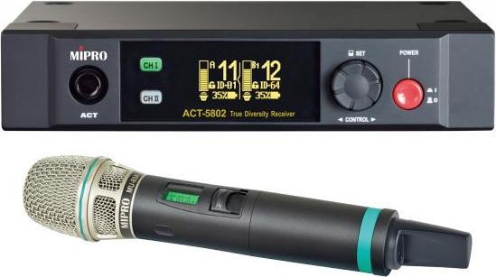 Produktbild Mipro ACT-5802 2-Kanal Empfänger mit Handsender