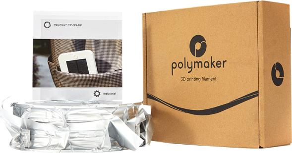 Actual product image Polymaker PolyFlex TPU95-HF - Black - 1.75mm (TPU, 1.75 mm, 1000 g)