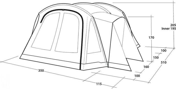 Immagine prodotto Outwell Nevada 5 (Tenda a tunnel, 25.60 kg, 5 persone)