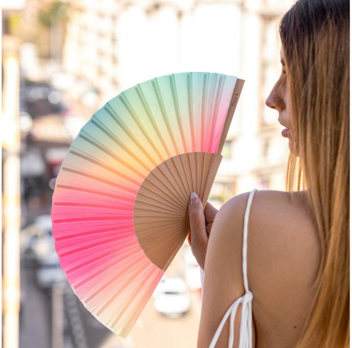 Produktbild Fisura Handfächer GRADIENT pink & green