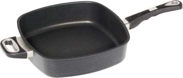 Actual product image AMT Corner pan 28x28cm: H7cm w. handle a. handle (Frying pan, 28 x 7 cm)