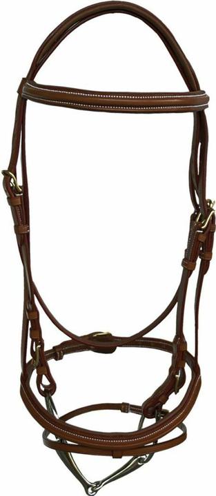 Image du produit Daslö Bridons pour cheval frontal matelassé boucles inox