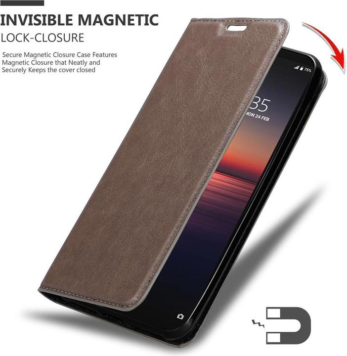 Image du produit Cadorabo Book Couverture magnétique invisible (Sony Xperia 1 II)
