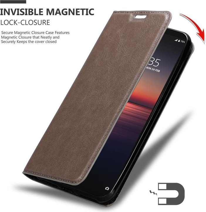 Produktbild Cadorabo Book Invisible Magnet Cover (Sony Xperia 1 II)