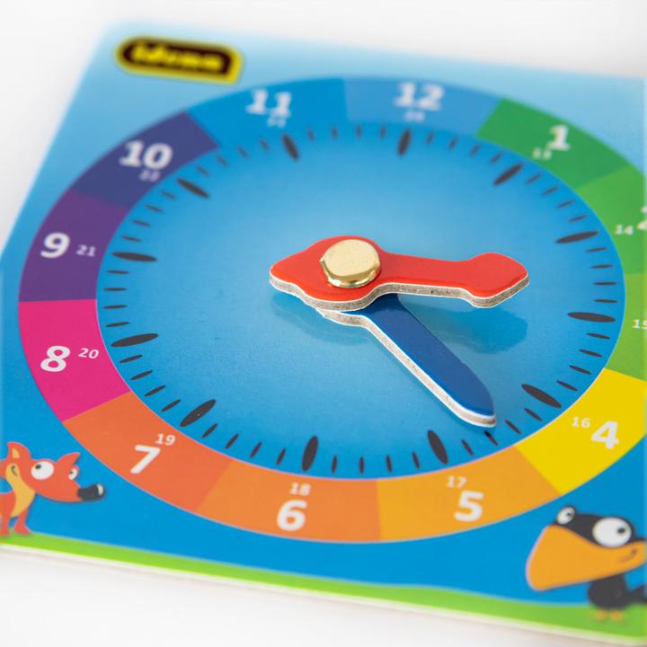 Actual product image Idena Learning clock square cardboard FSC-Rec