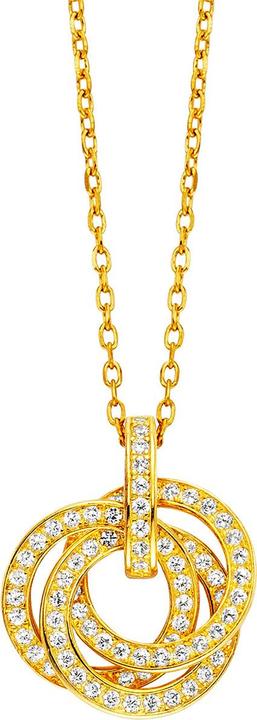 Immagine prodotto Julie Julsen Halskette mit Anhänger Rings (Argento 925)