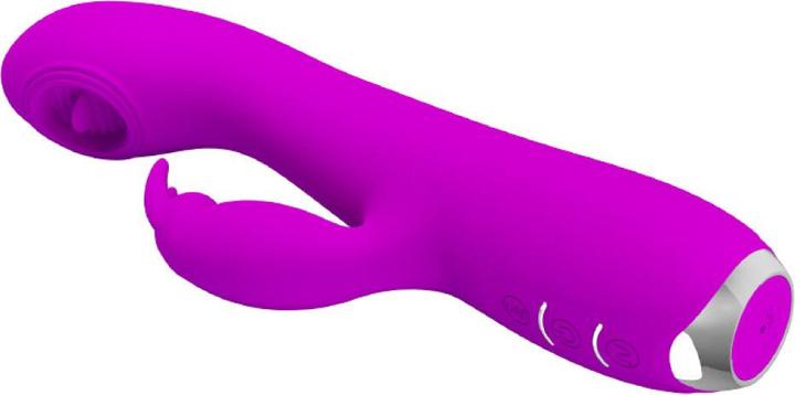 Actual product image Pretty Love 12 vibration functions3 flicker functionsSiliconeUSB rechargeable