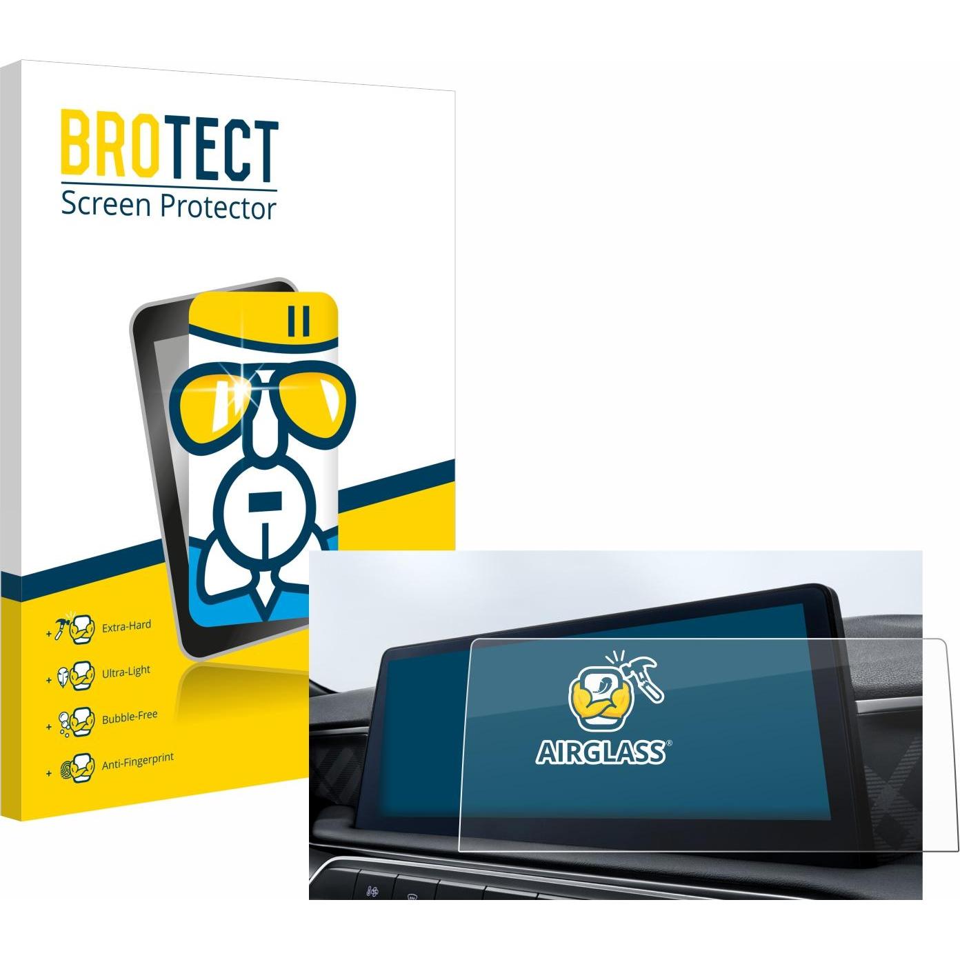 BROTECT, Fahrzeug Navigation Zubehör, Schutzglas Schutzfolie Glas Folie Displayschutz klar