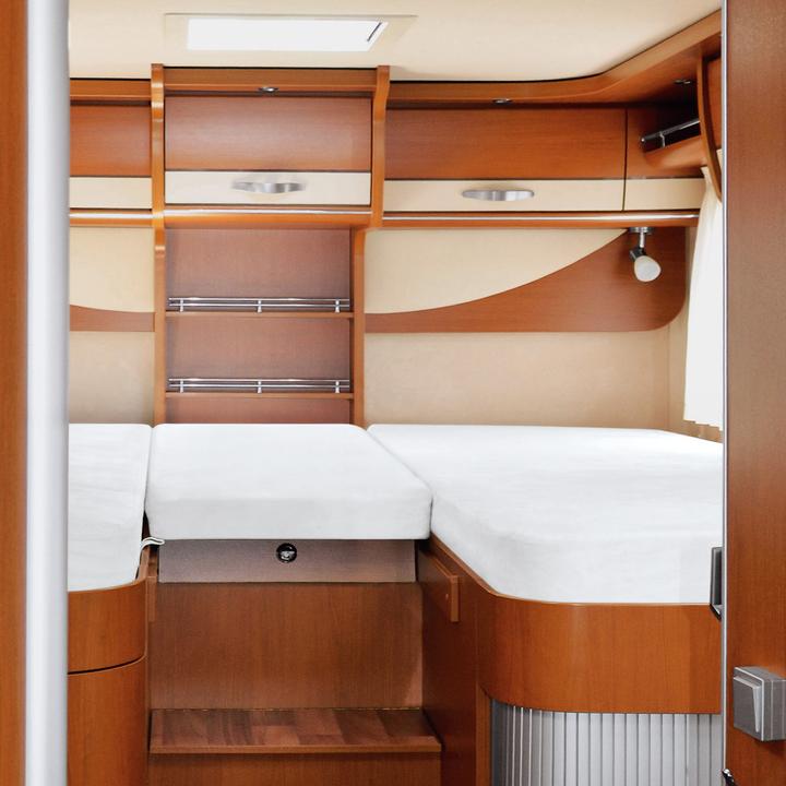 Produktbild Erwin Müller Matratzenschutz und Spannbettlaken 6-tlg für das Wohnmobil/Wohnwagen-Heckbett (80 x 200 cm, 45 x 135 cm)