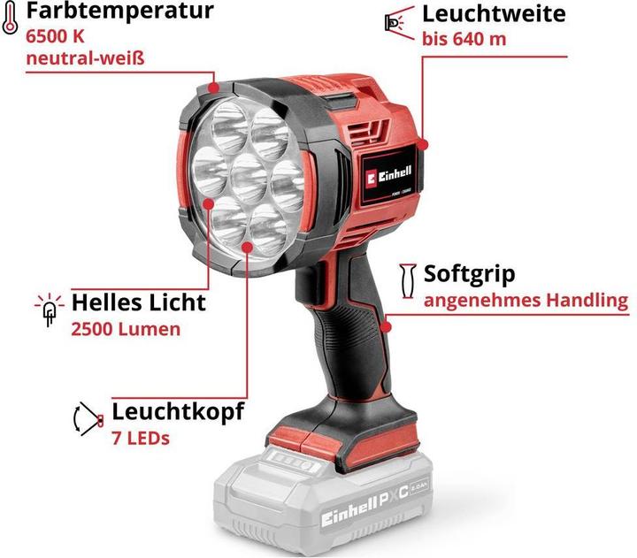 Produktbild Einhell TE-CL 18/2500 Li (2500 lm)
