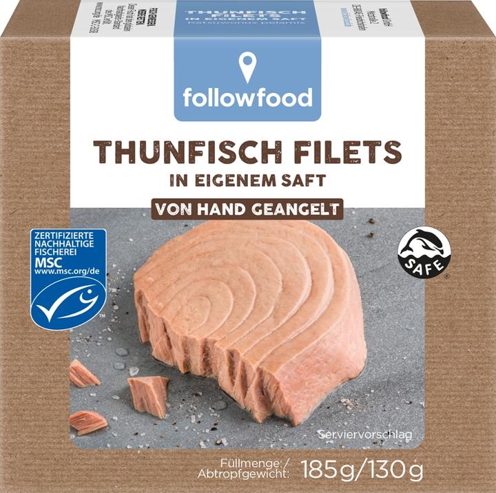 Produktbild Thunfischfilets Nature (185 g)