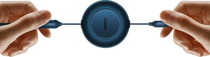 Actual product image Baseus Bright Mirror 3, USB 3-in-1 cable for micro USB / USB-C / Lightning 66W / 2A 1.1m (Blue) (1.10 m, USB 2.0, 66 W)