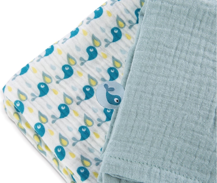 Immagine prodotto NICI Griffin Penguin Watschili con set di 2 panni in mussola (15 cm, 6 cm)