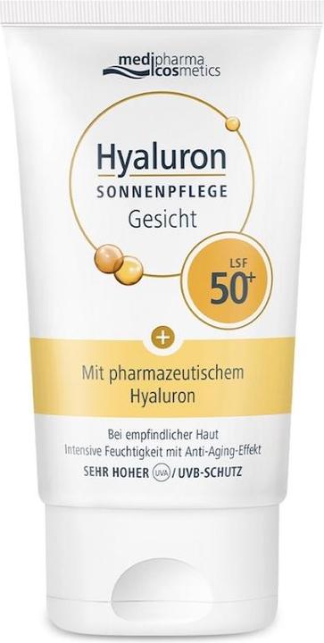Produktbild Medipharma cosmetics Hyaluron Sonnenpflege Gesicht LSF 50+, 50 ml Creme (Sonnencreme Gesicht, SPF 50+, 50 ml)
