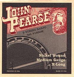 Actual product image John Pearse J. Pearse 1800M 5-str. banjo 010/023 (5 x, Guitar)