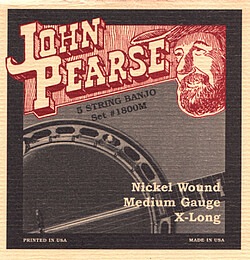 Image du produit John Pearse J. Pearse 1800M Banjo à 5 cordes 010/023 (5 x, Guitare)