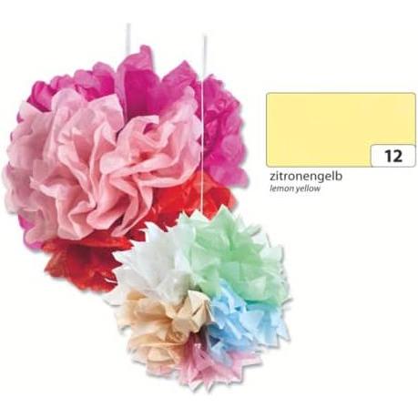 Thumbnail - Folia, Bastelpapier, Seidenpapier, (B)500 x (H)700 mm, 20g/qm, zitronengelb (20 g/m²)
