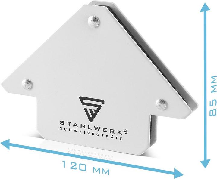Produktbild Stahlwerk 6 Ã— Magnet-Schweisswinkel 30° x 45° x 60° x 75° x 90° x 135°, 2 x 4 kg