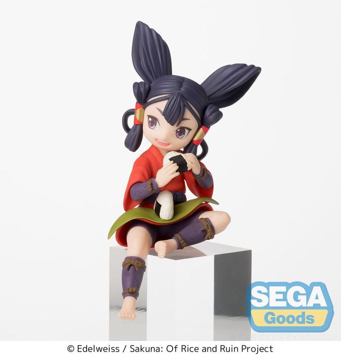 Actual product image Sega Sakuna: Of Rice and Ruin PM Perching PVC Statue Sakuna Anime Ver. 14 cm