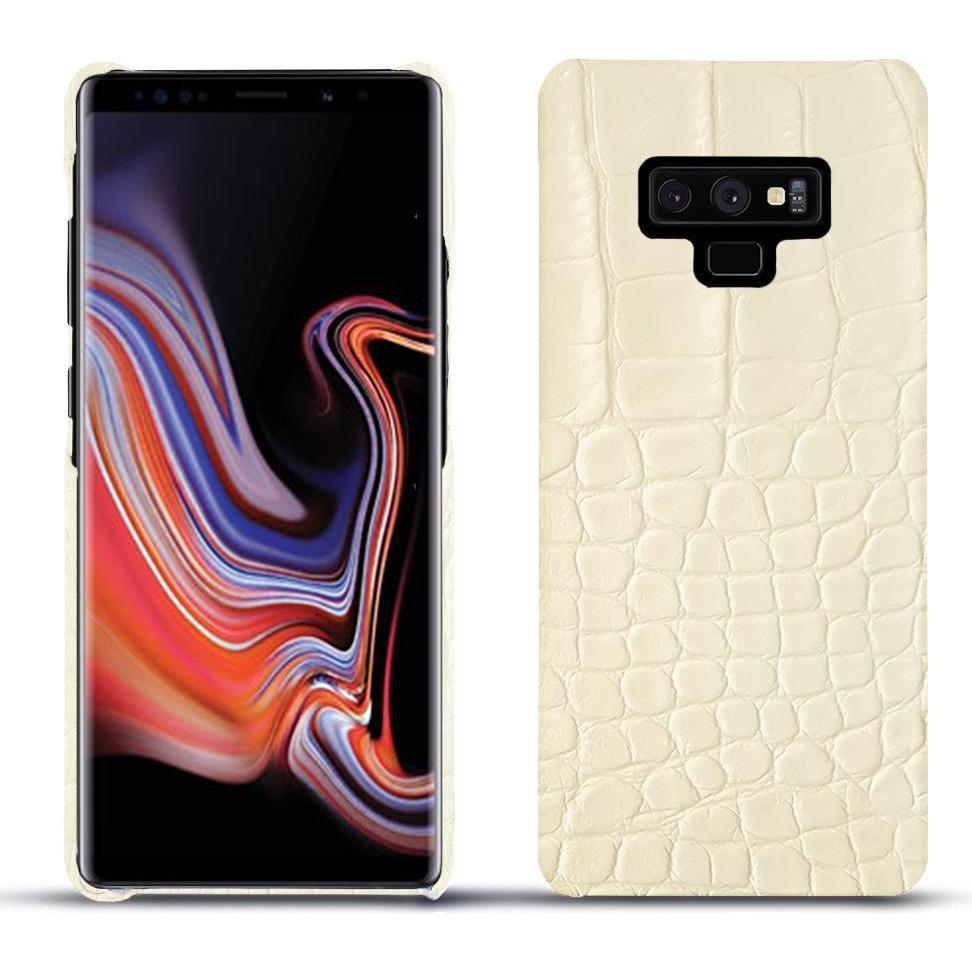 Noreve Lederschutzhülle (Samsung Galaxy Note 9), Smartphone Hülle, Weiss