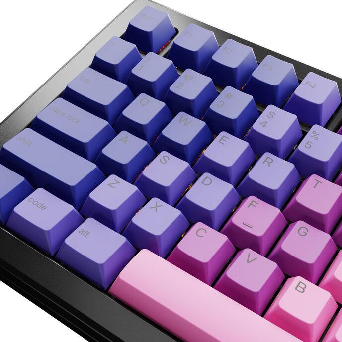 Immagine prodotto Glorious GPBT Copritasti Gradienti, Layout ANSI (US), PBT, Dye-Sub - Nebula