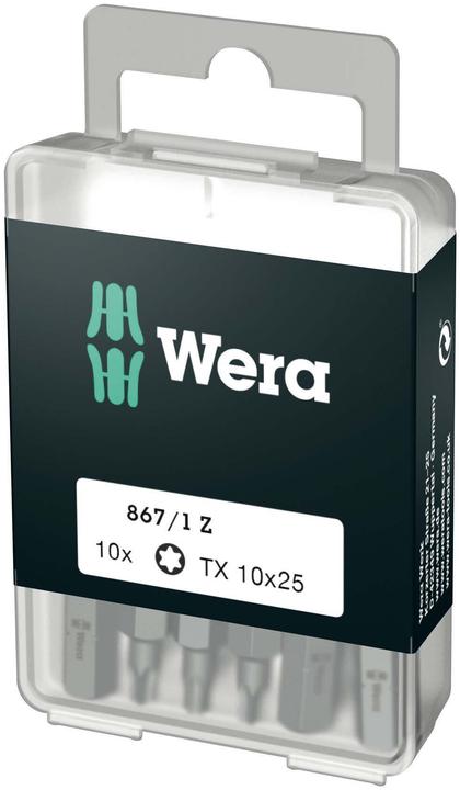 Produktbild Wera 867/1 Z TX 10 x 25 mm DIY-Box (1=10) (Innensechsrund TX, Sechskant (hexagonal))