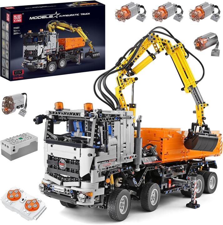 Produktbild Mould King 2-in-1 RC Excavator & Pneumatic Dump Truck