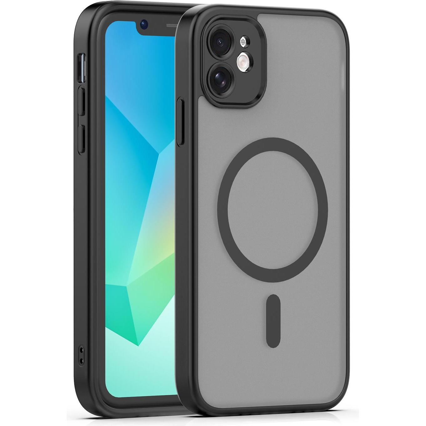 OEM Mag Matt case for iPhone 11 black (Apple iPhone 11), Cover smartphone, Nero