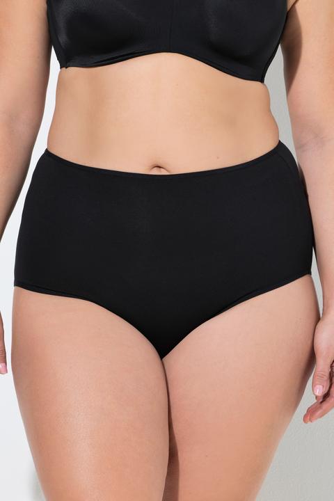 Produktbild Ulla Popken Maxislips, 3er-Pack, Herzen/einfarbig (54, 56, 3er Pack)