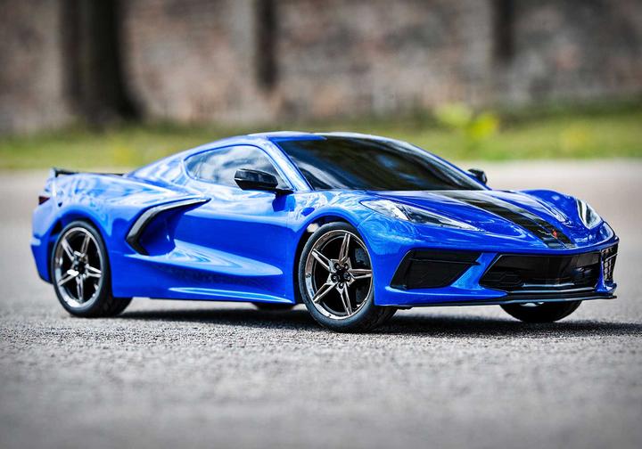 Produktbild Traxxas 4TEC 3.0 Corvette C8 blau 1:10 4WD Tourenwagen Brushed - ARTR (RTR Ready-to-Run)