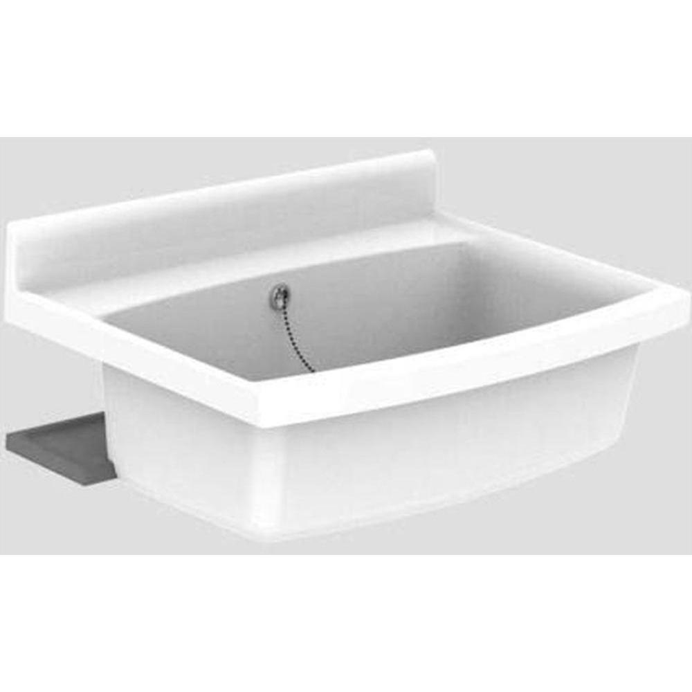 Sanit, Waschbecken, Beckenkombination maxi 70x50cm, we, Abl. anthr., mit Überlauf (500 mm, 700 mm)