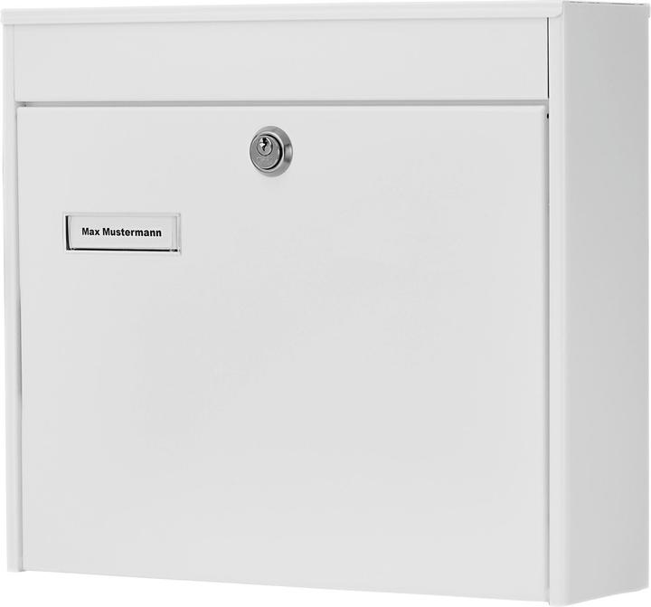 Image du produit Burg Wächter Boîte à lettres de clôture en acier peint par poudrage LxHxP 362/322/100 mm Potsdam blanc avec