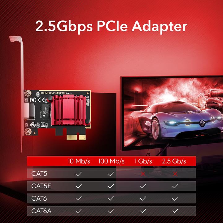 Produktbild Cudy PE25 network card Internal Ethernet (Mini PCI Express)