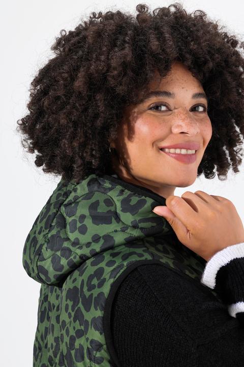 Produktbild Angel of Style Long-Steppweste, A-Linie, Color-Leomuster (48)